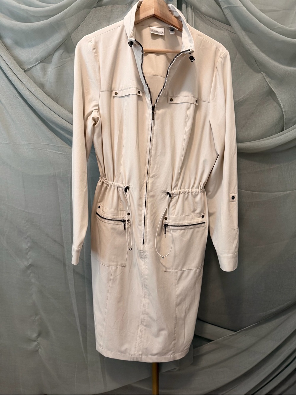Zenergy by Chico's Beige Cargo-Style Dress - Picture 2 of 4